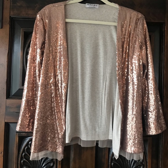 Michael Stars sequin jacket - Picture 2 of 5
